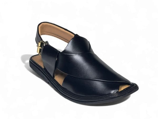Smart Zalmi Black Peshawari Chappal