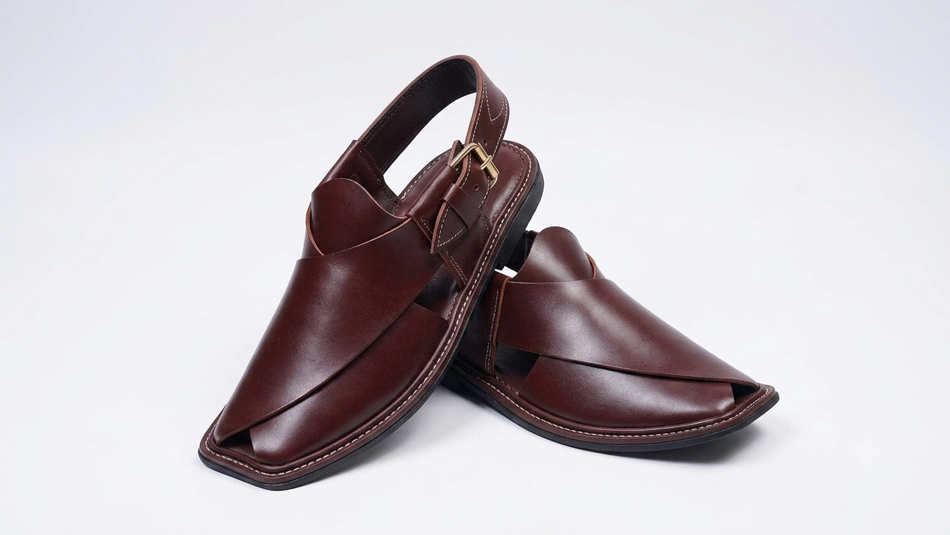 Golti Brown Peshawari Chappal