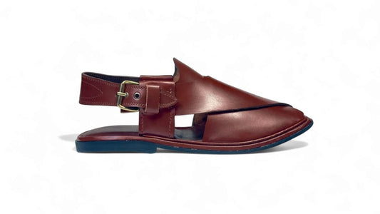 Golti Mustered/Black /Brown Peshawari Chappal