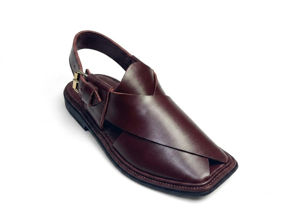 Golti Brown Peshawari Chappal