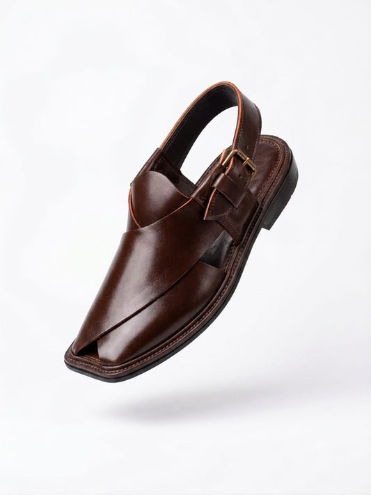 Golti Brown Peshawari Chappal
